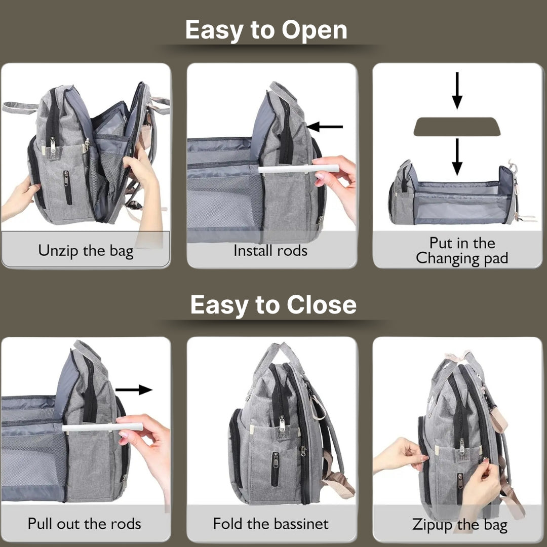 Moms' All-in-One Diaper Bag Backpack